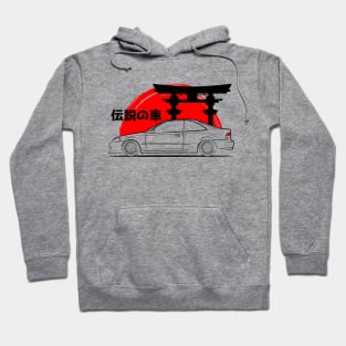 The JDM Civic Coupe Art Hoodie